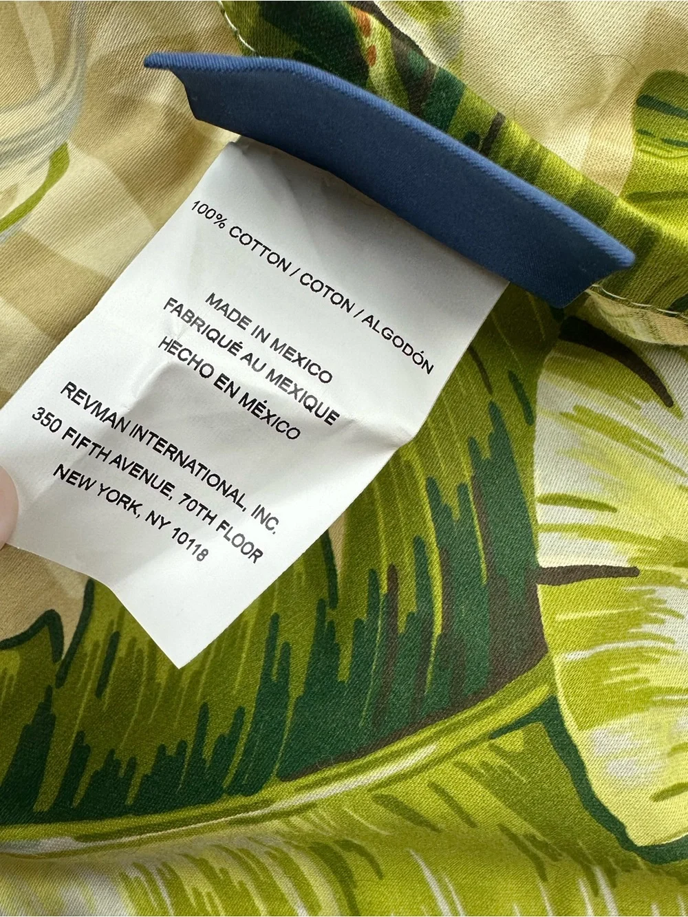Tommy Bahama Tropical Palm Print Cotton Standard Pillow Sham